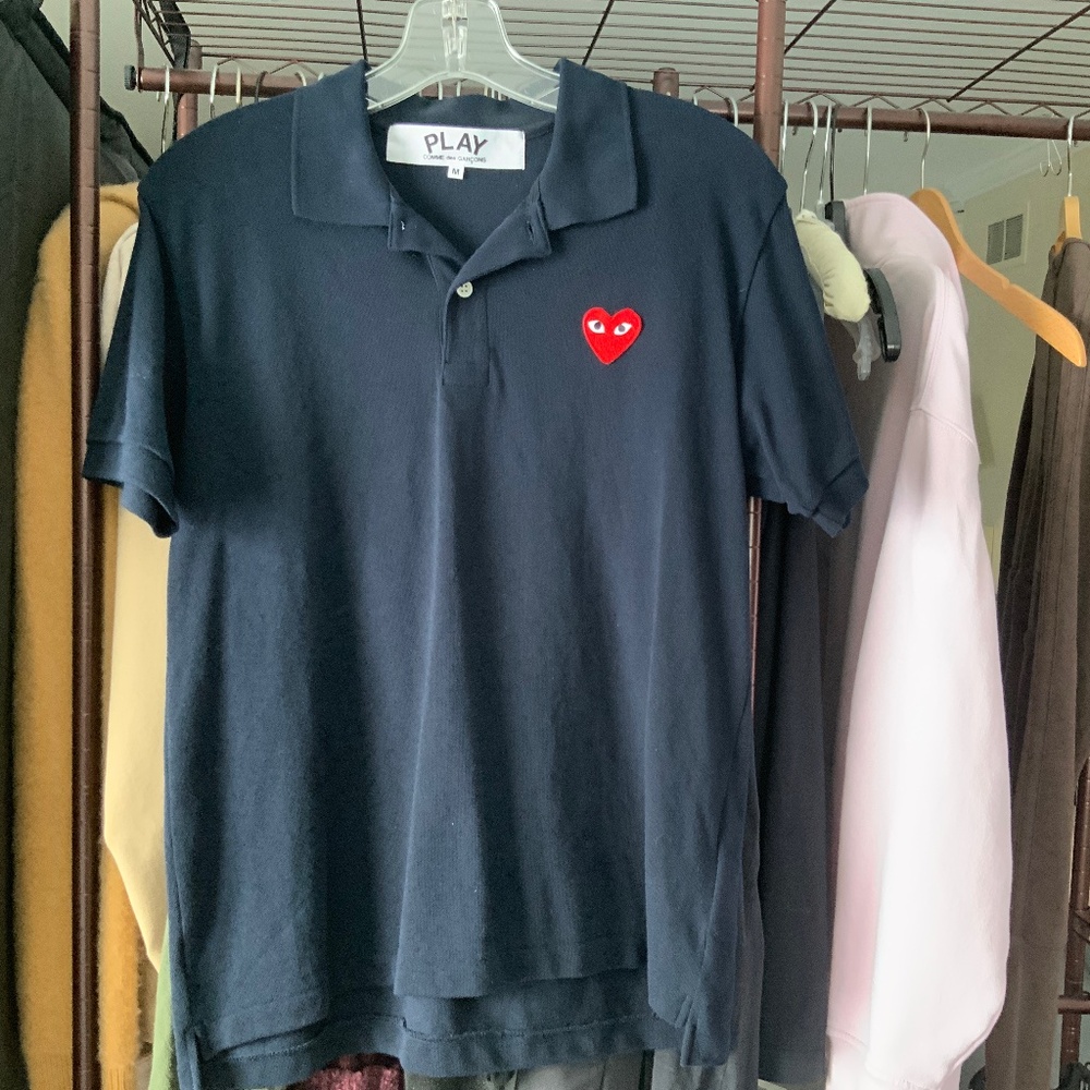 Men’s short sleeve navy polo-